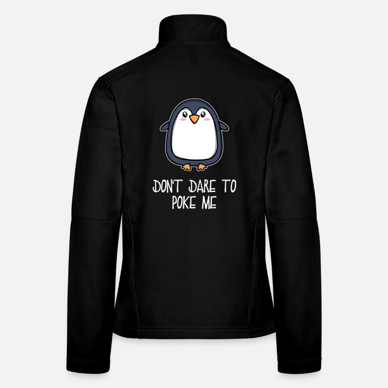 Antarctica Animal Cute Penguin Seabird Statement Women's Softshell Jacket