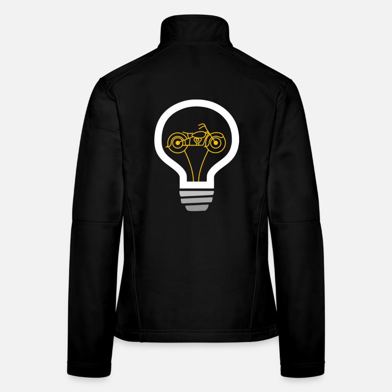 Motorcycle inside bulb Women's Softshell Jacket