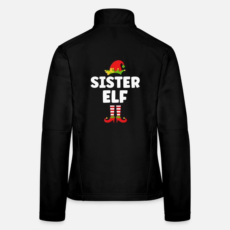 Sœur Elfe Noël Veste en tissu softshell Femme