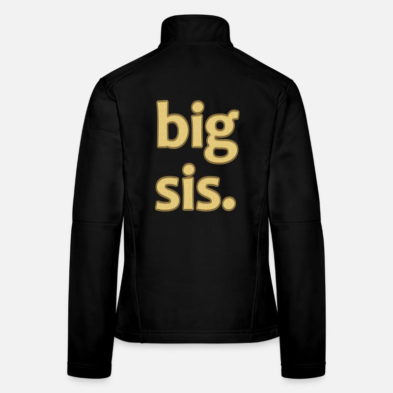 Verspieltes Big Fish Wort-Design Frauen Softshelljacke