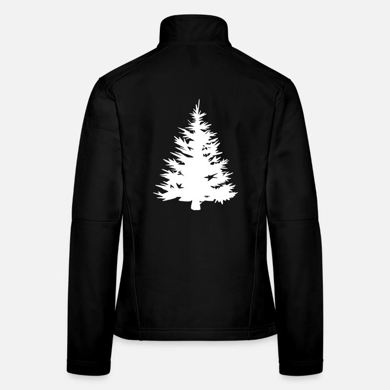 Fir Tree Icon Icon Forest Graphic Outdoor Women's Softshell Jacket