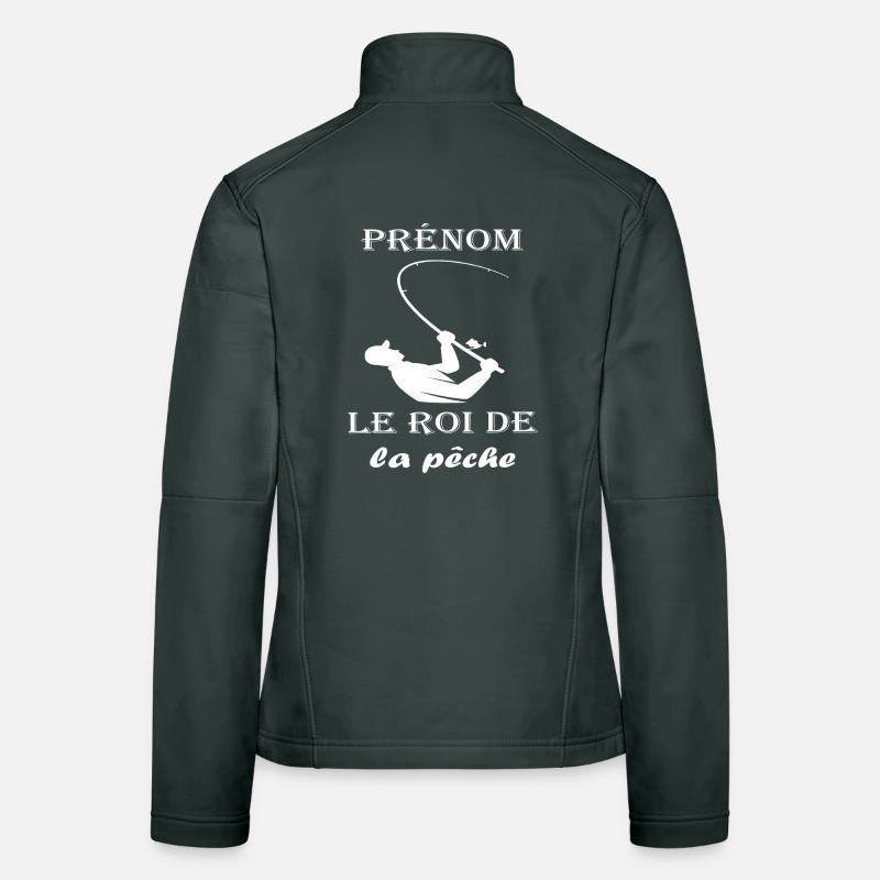 Le roi de la pêche idée cadeau Veste en tissu softshell Femme