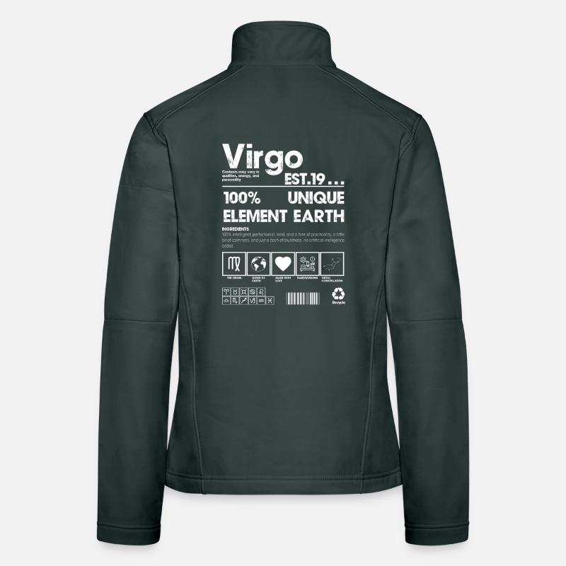Virgo Earth Element 100% Unique Logo Women's Softshell Jacket