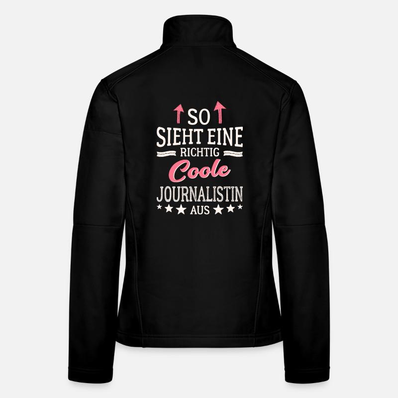 So sieht eine coole Journalistin aus Presse Frauen Softshelljacke