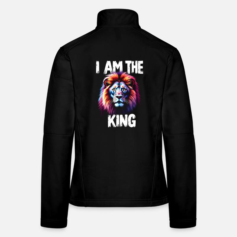 I am the King Löwe Veste en tissu softshell Femme