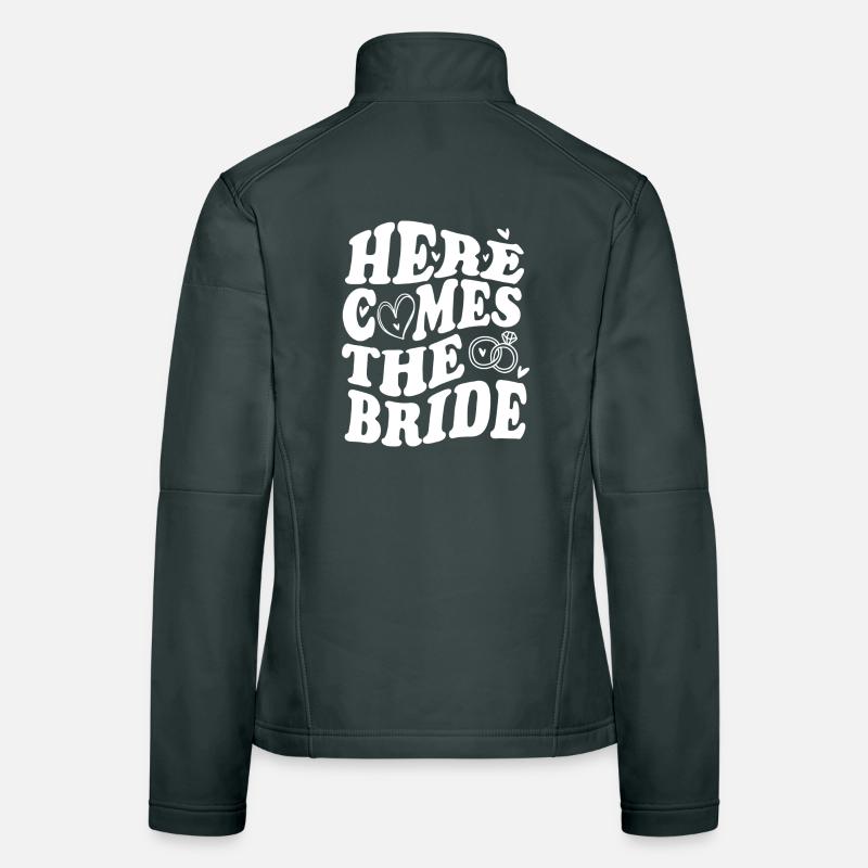 Here Comes the Bride – Hochzeit Statement Frauen Softshelljacke