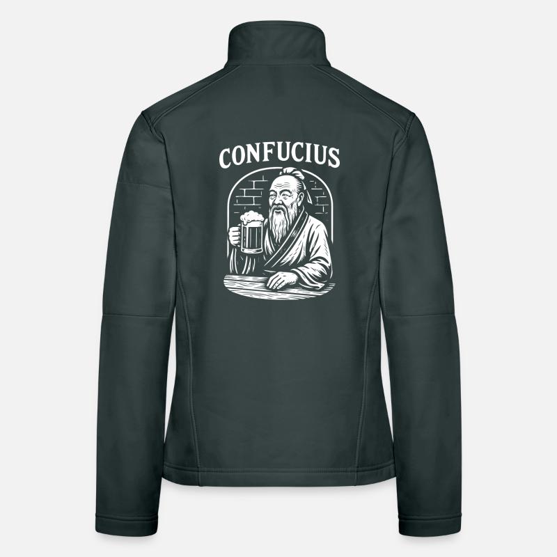 Confucius Toast gift Women's Softshell Jacket