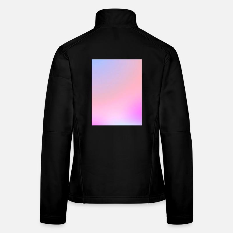 Traumhafter Zuckerwatte-Pastell-Farbverlauf Frauen Softshelljacke