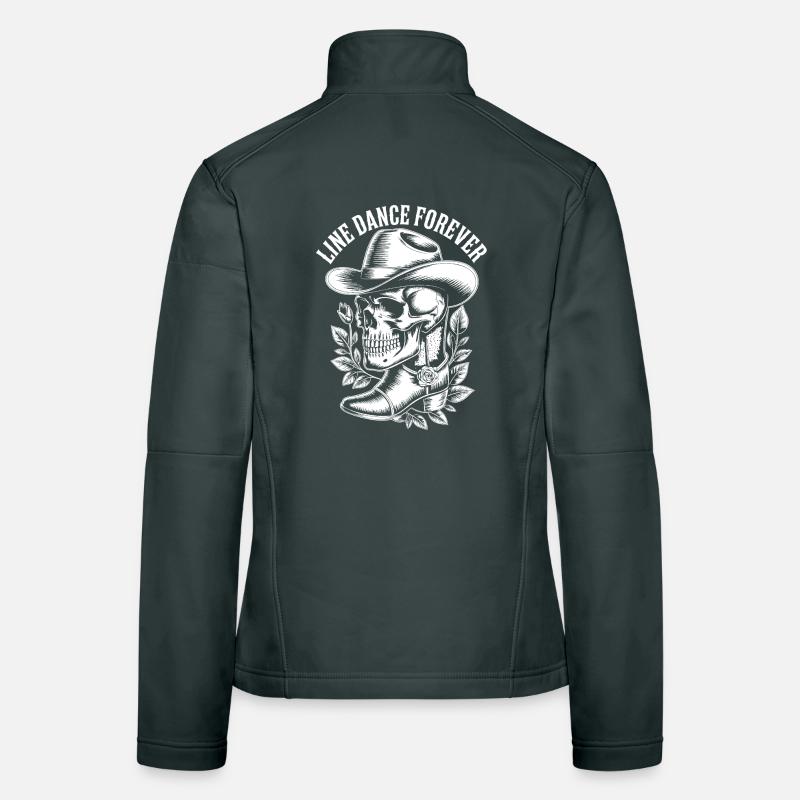 Line Dance Forever Skull Frauen Softshelljacke