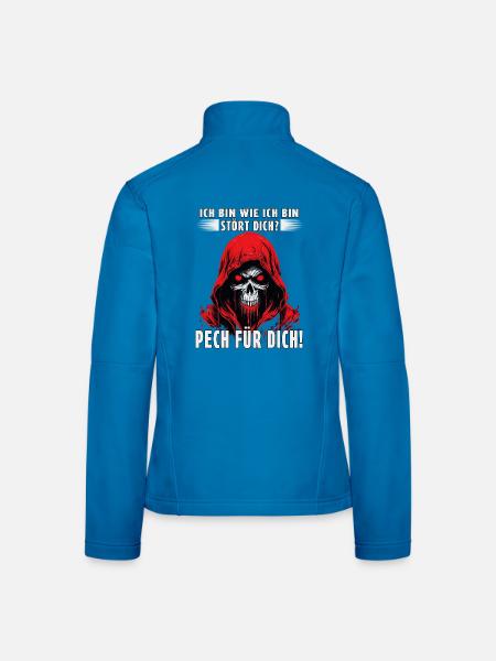 Ich bin wie ich bin - Stört Dich? - Frauen Softshelljacke - Schwarz - Hinten