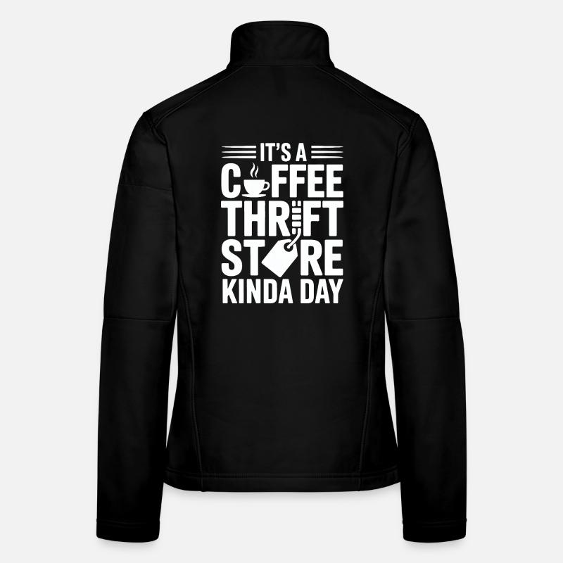 Kaffee-Secondhand-Tag Tag Frauen Softshelljacke