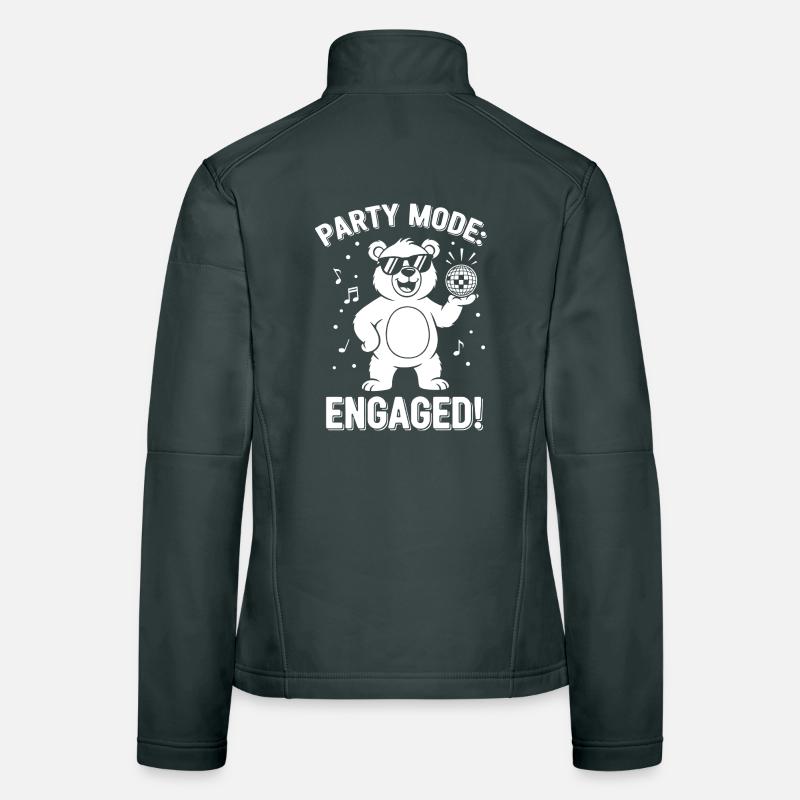 Partymodus Bär: Engaged! Frauen Softshelljacke