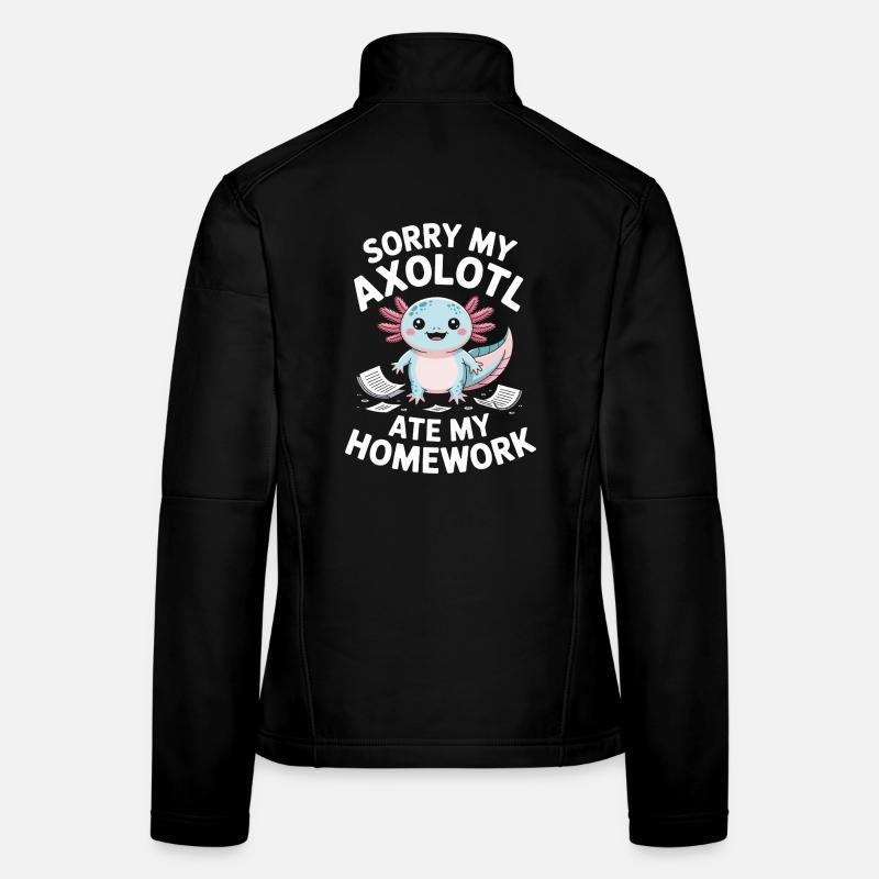Axolotl a mangé mes devoirs Veste en tissu softshell Femme