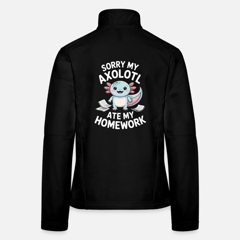 Braquage de devoirs d’Axolotl Veste en tissu softshell Femme