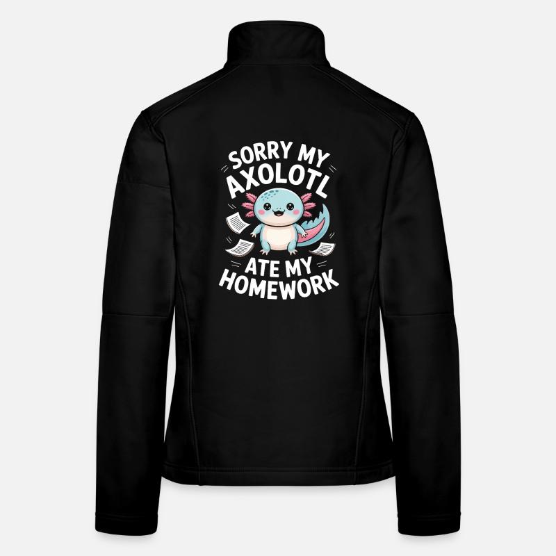 Axolotl a mangé mes devoirs Veste en tissu softshell Femme