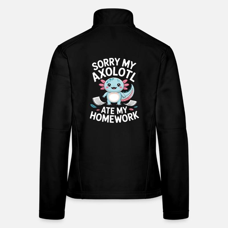 Excuse des devoirs d’Axolotl Veste en tissu softshell Femme