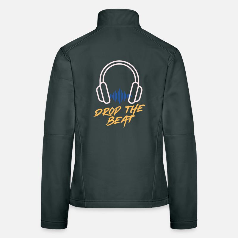 Waveform Drop the Beat Kopfhörer Frauen Softshelljacke