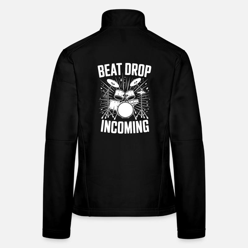Schlagzeug Beat Drop Batterie entrante Veste en tissu softshell Femme
