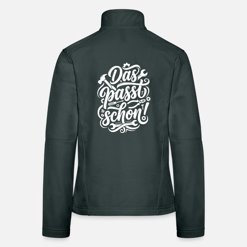 Das passt schon Handwerker Spruch Frauen Softshelljacke