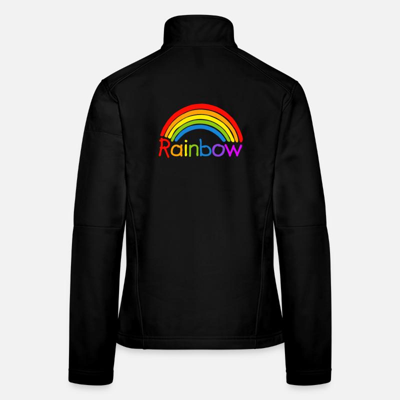 Rainbow regenbogen LGBT Frauen Softshelljacke