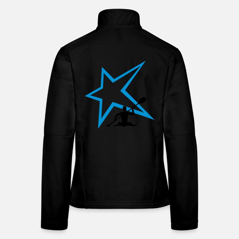 Kanu Stern - Frauen Softshelljacke - Schwarz