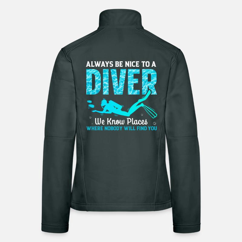 Diver Diving Women's Softshell Jacket