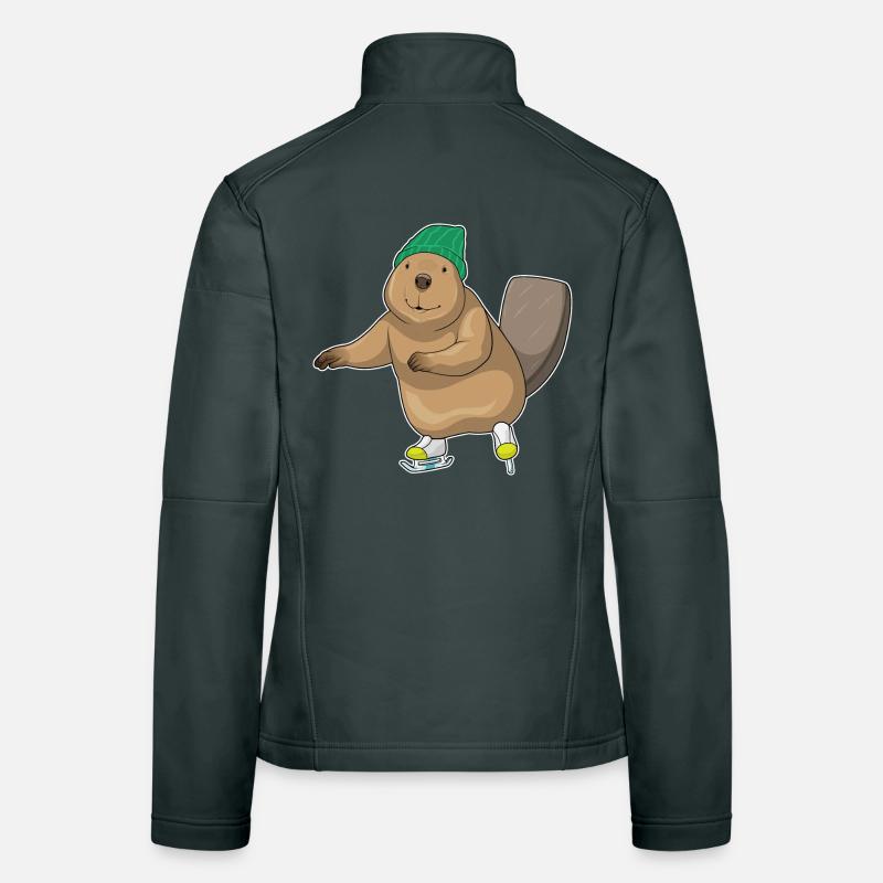 Biber Eislaufen Schlittschuhe Frauen Softshelljacke