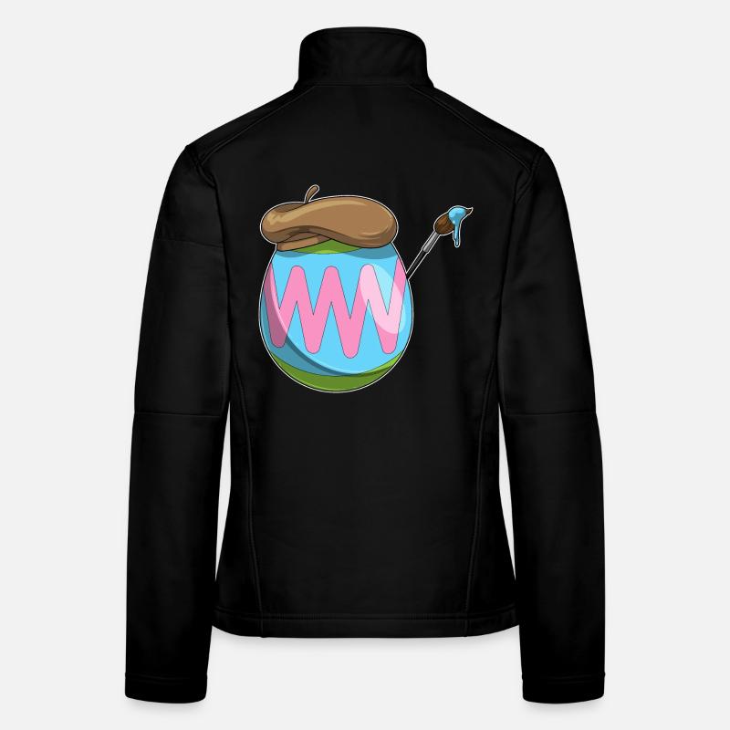 Œuf de Pâques Peinture de Pâques Veste en tissu softshell Femme