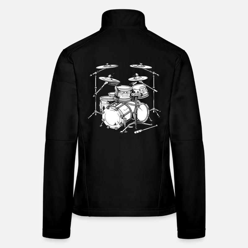 Drum Graphics Women's Softshell Jacket