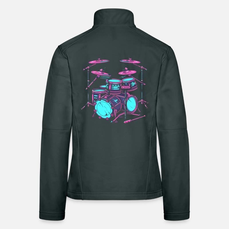 Dessin de piège Veste en tissu softshell Femme