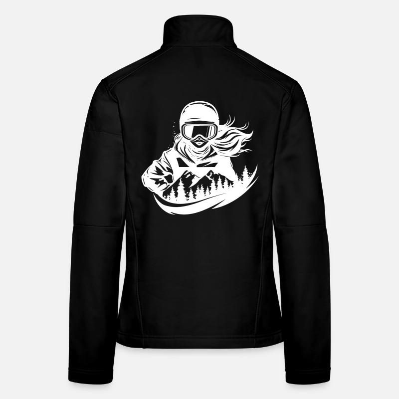 Snowboardeuse Fille Veste en tissu softshell Femme