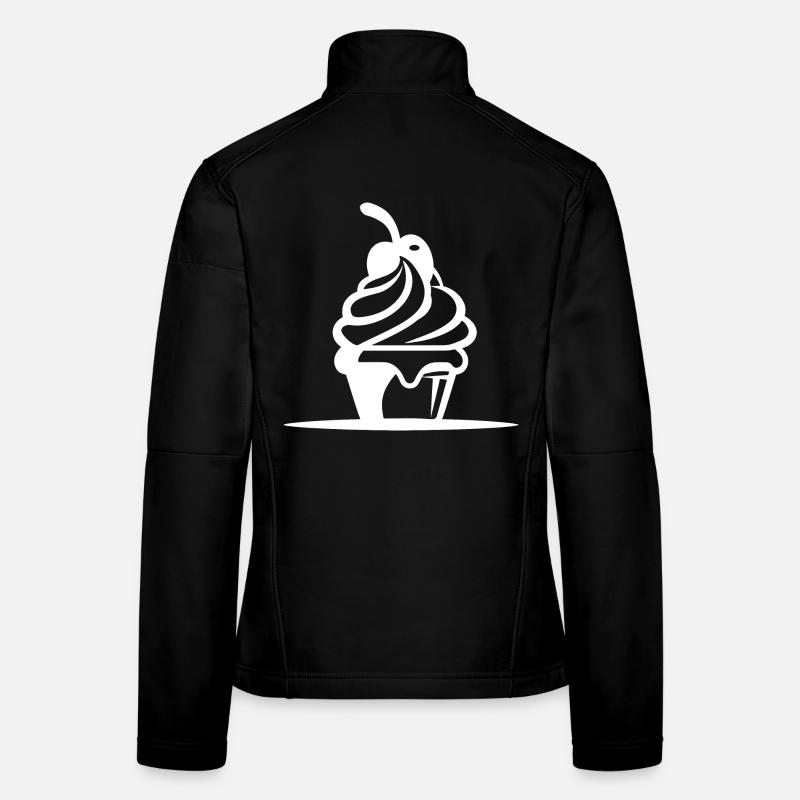 Speiseeis Grafik Frauen Softshelljacke