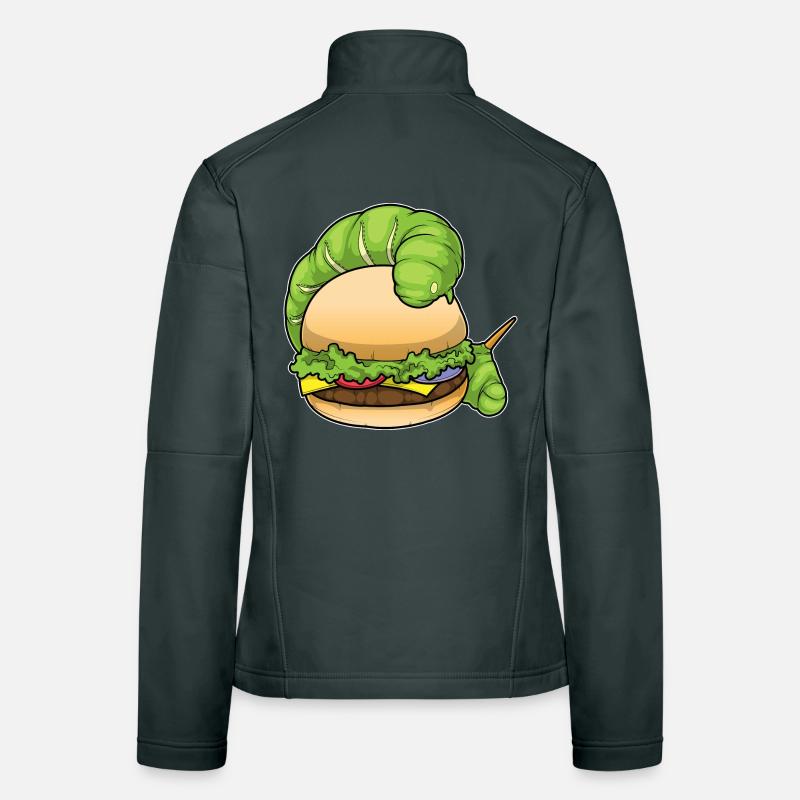 Raupe Cheeseburger Frauen Softshelljacke