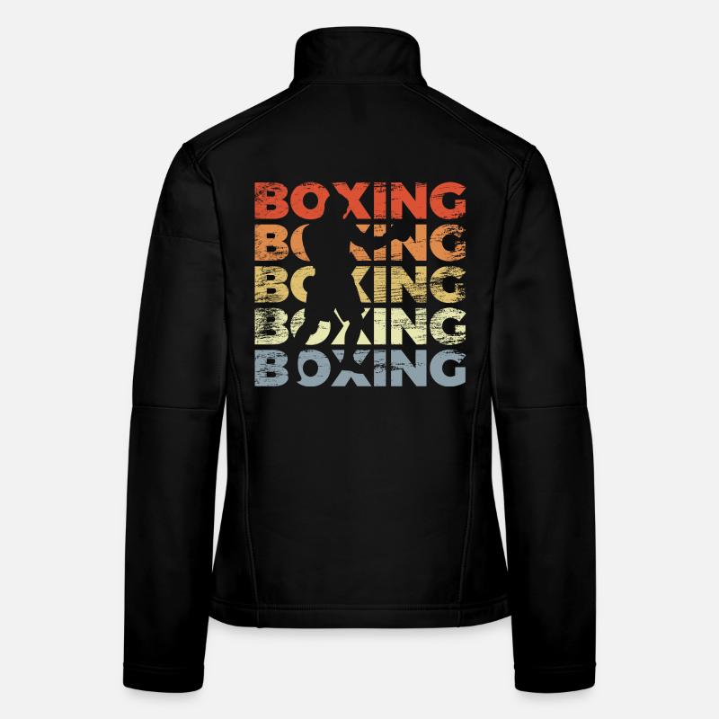 Vintage Boxes - Women's Softshell Jacket - black