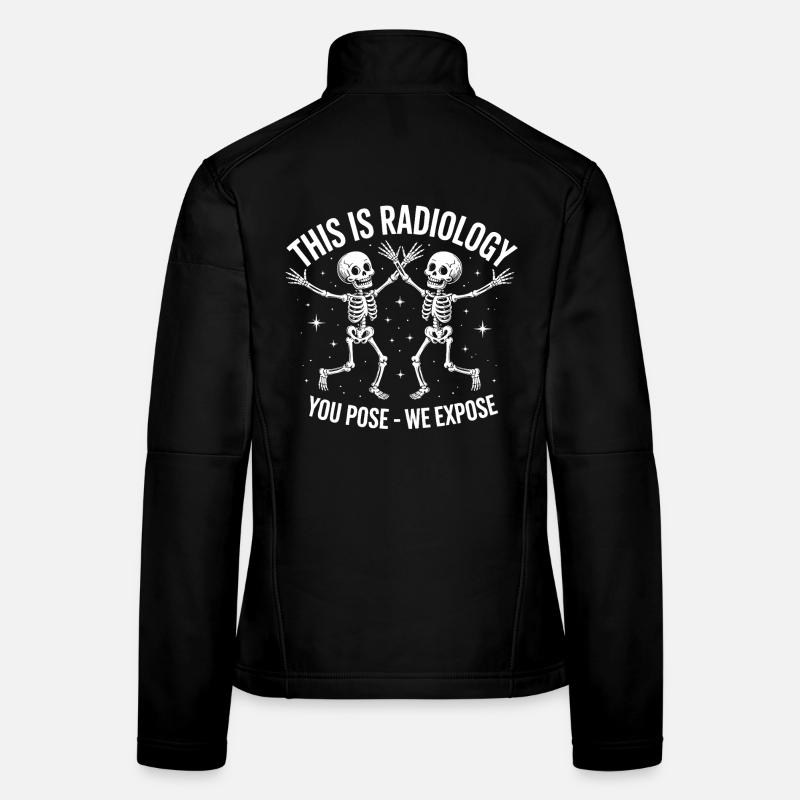 Radiology Skeletons Dance Women's Softshell Jacket