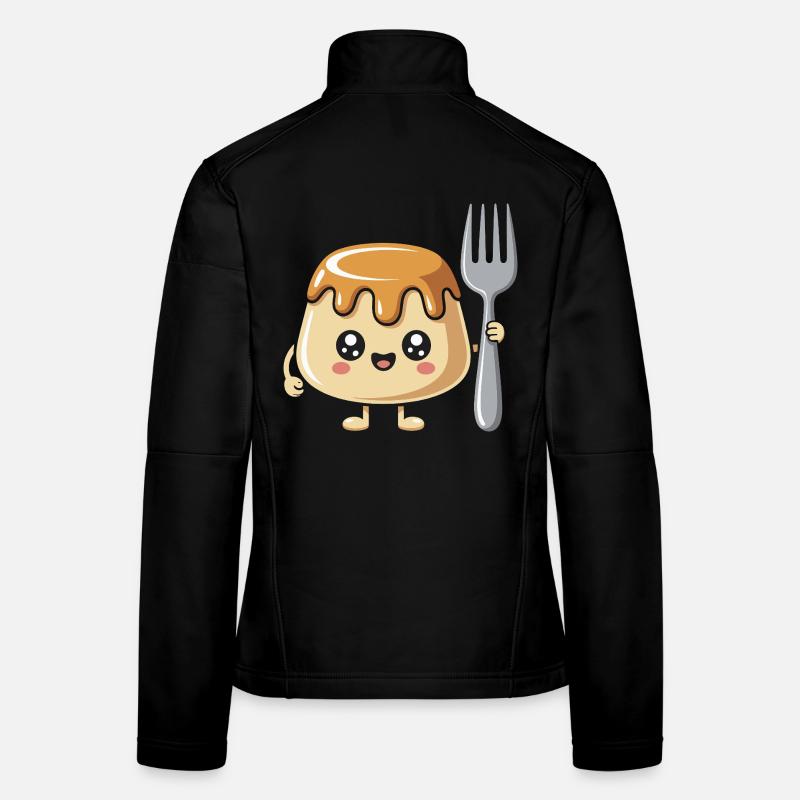 Pudding à la fourchette Veste en tissu softshell Femme