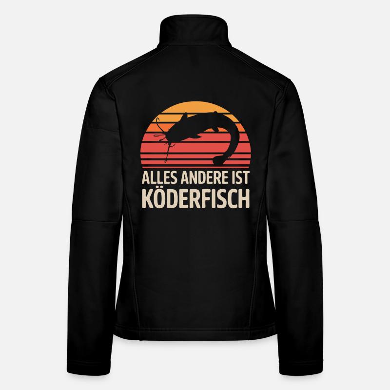 Catfish Angler – Everything Else Is Baitfish Women's Softshell Jacket