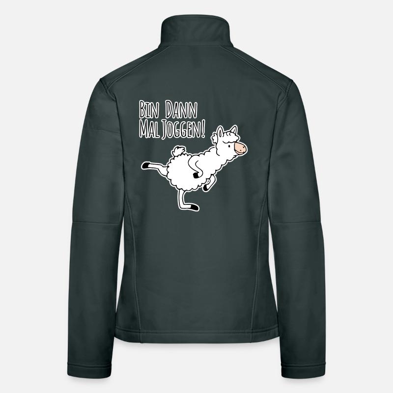 Bin dann mal joggen! Lama Style! Women's Softshell Jacket
