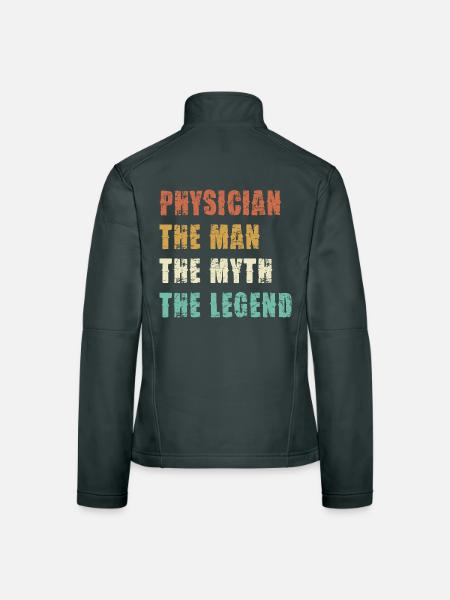 Doctor Myth Legend Shirt - Women's Softshell Jacket - black - Back