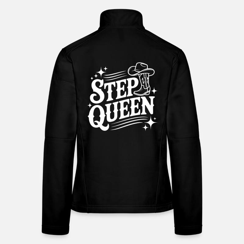 Step Queen Line Dance Cowboy Style Veste en tissu softshell Femme