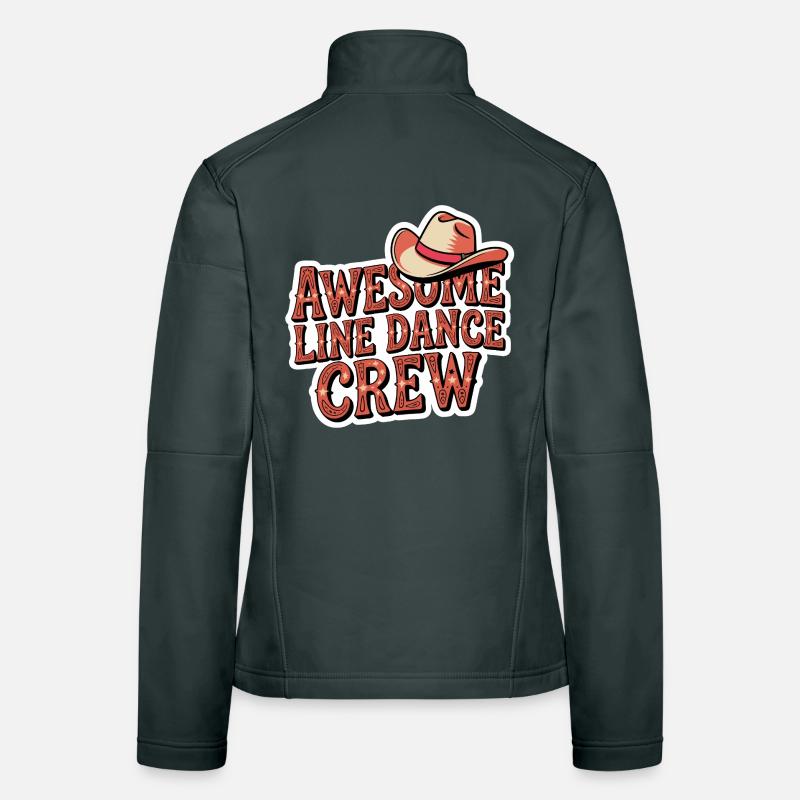 Fantastische Line Dance Crew Frauen Softshelljacke