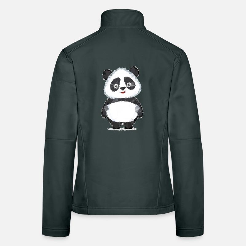 Panda Polygon Frauen Softshelljacke