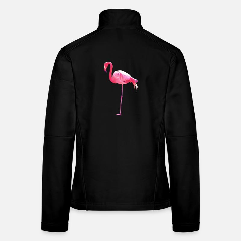 Pink Flamingo Frauen Softshelljacke