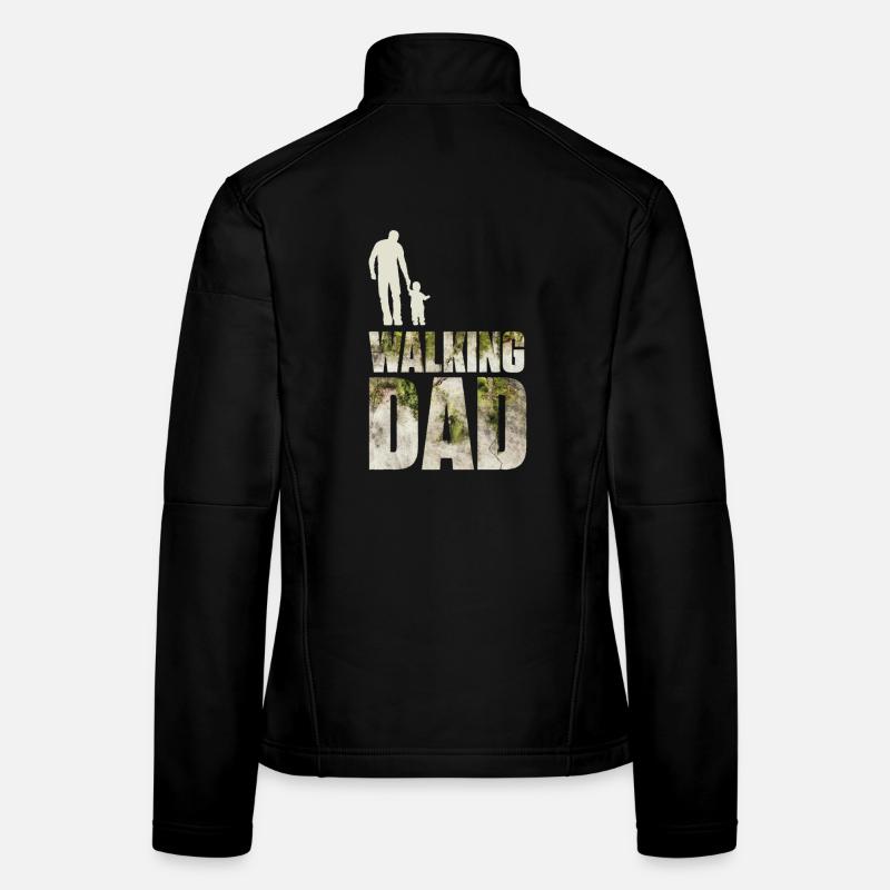 The walking dad - Women's Softshell Jacket - black