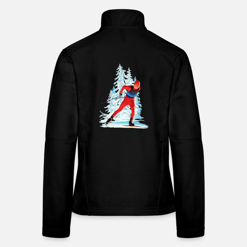 Ski de fond Veste en tissu softshell Femme