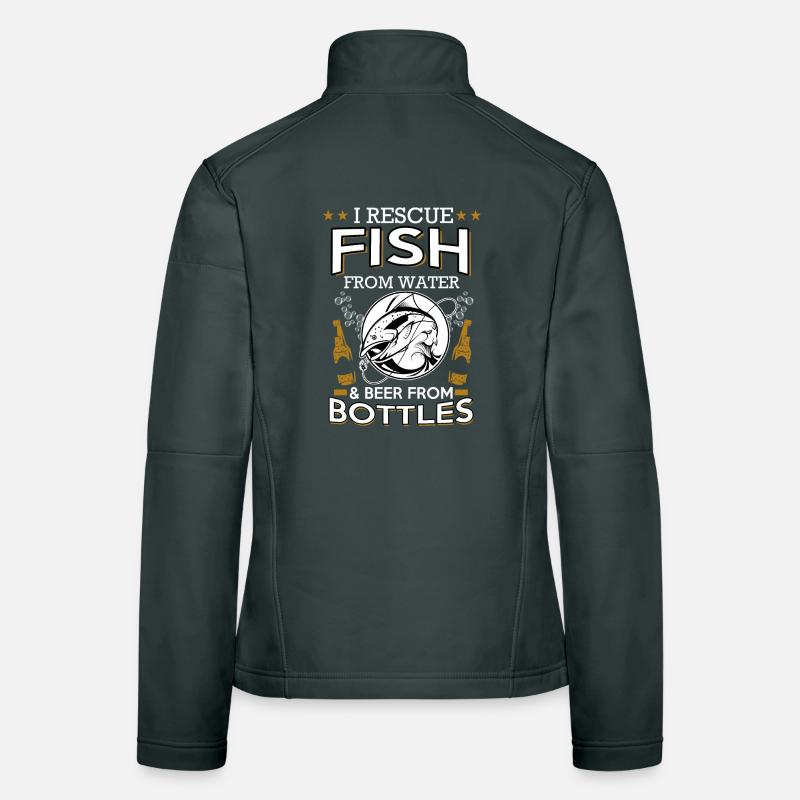 BEER FISH Frauen Softshelljacke