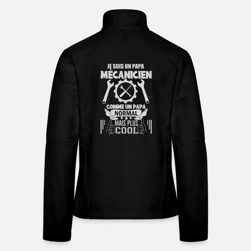 Papa mécanicien Veste en tissu softshell Femme