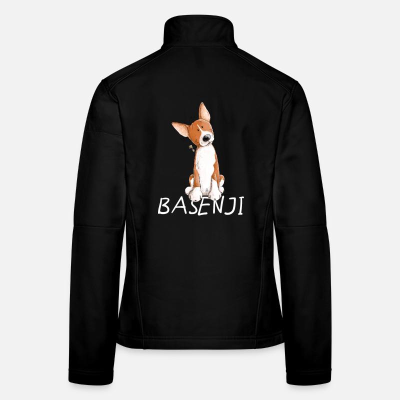 Happy Basenji I Hunderasse Comic I Hund Frauen Softshelljacke