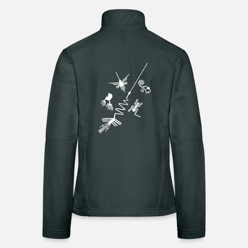 Lignes de Nazca - Pérou Veste en tissu softshell Femme