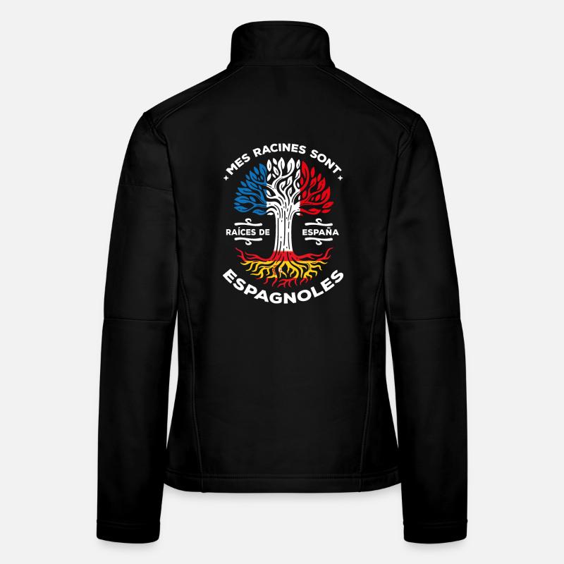 My roots are Spanish Tree France Spain Women's Softshell Jacket